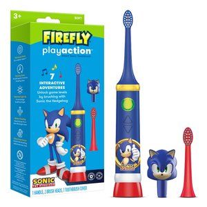 Firefly Play Action Sonic the Hedgehog Battery Powered Smart Kids Sonic Toothbru